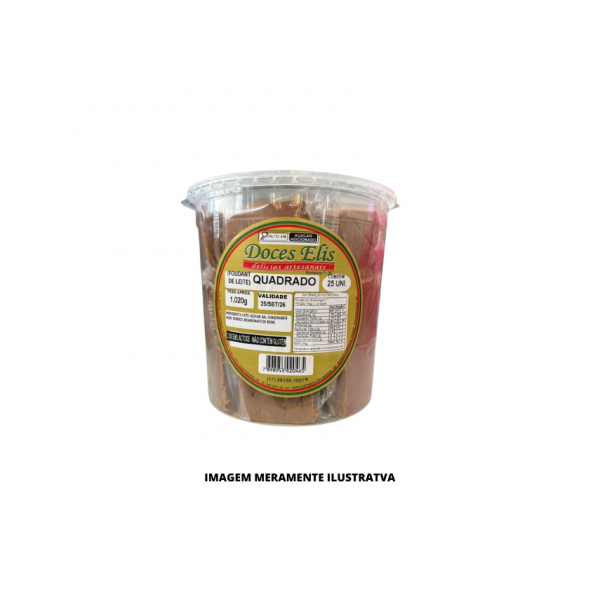 DOCE - ELIS - 40g FOUDANT DE LEITE QUADRADO - DP25